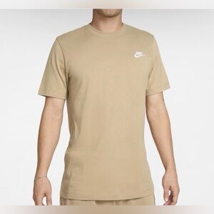 Nike Sportswear Club Men's T-Shirt Tan Big & Tall Size 3XLT New